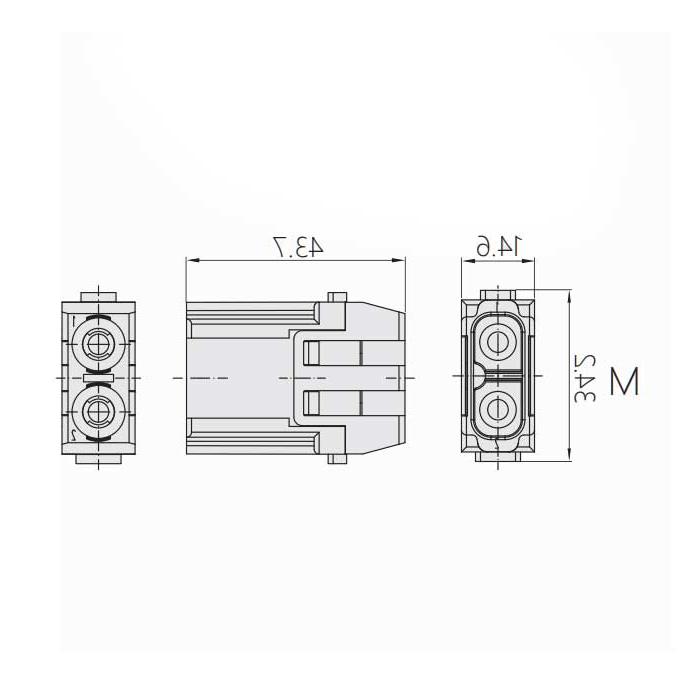 HM模块、公接插、HM-S02C-M、09140023002